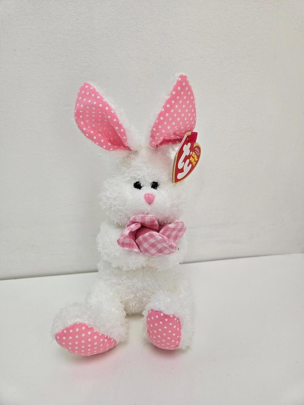 Ty Beanie Baby “Pansy” the Pink and White Bunny Rabbit (6 inch)